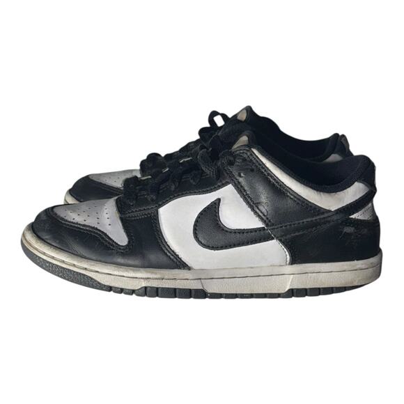 Nike Dunk Low Panda GS CW1590-100 Black White Size 1.5Y Boys Sneakers - Picture 4 of 8